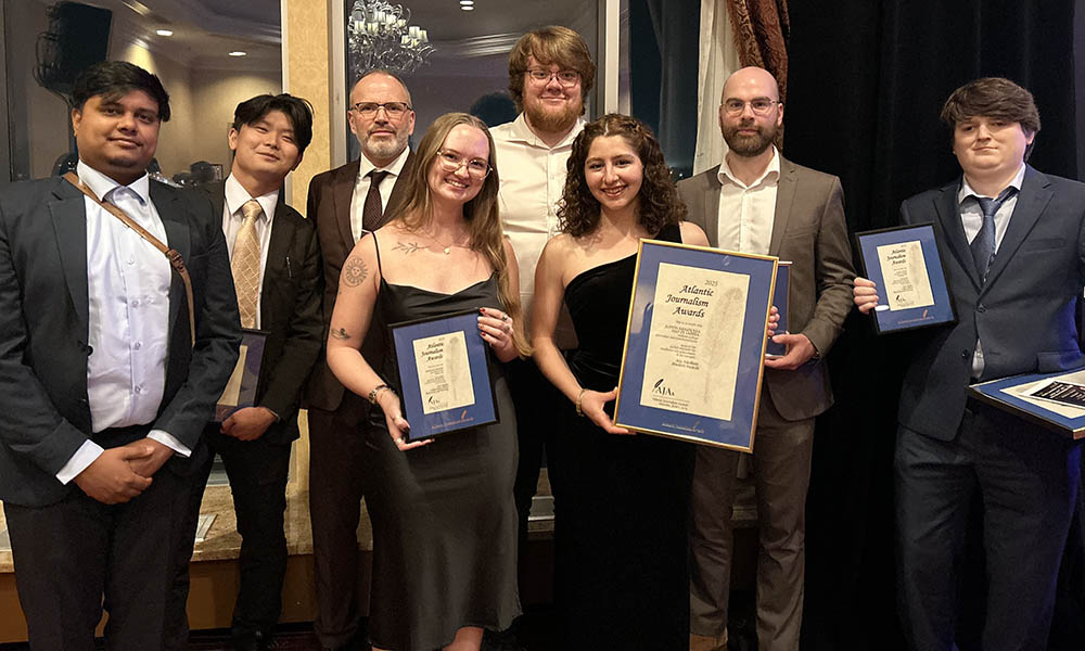 Journalism Graduates celebrate at the Atlantic Journalism Awards