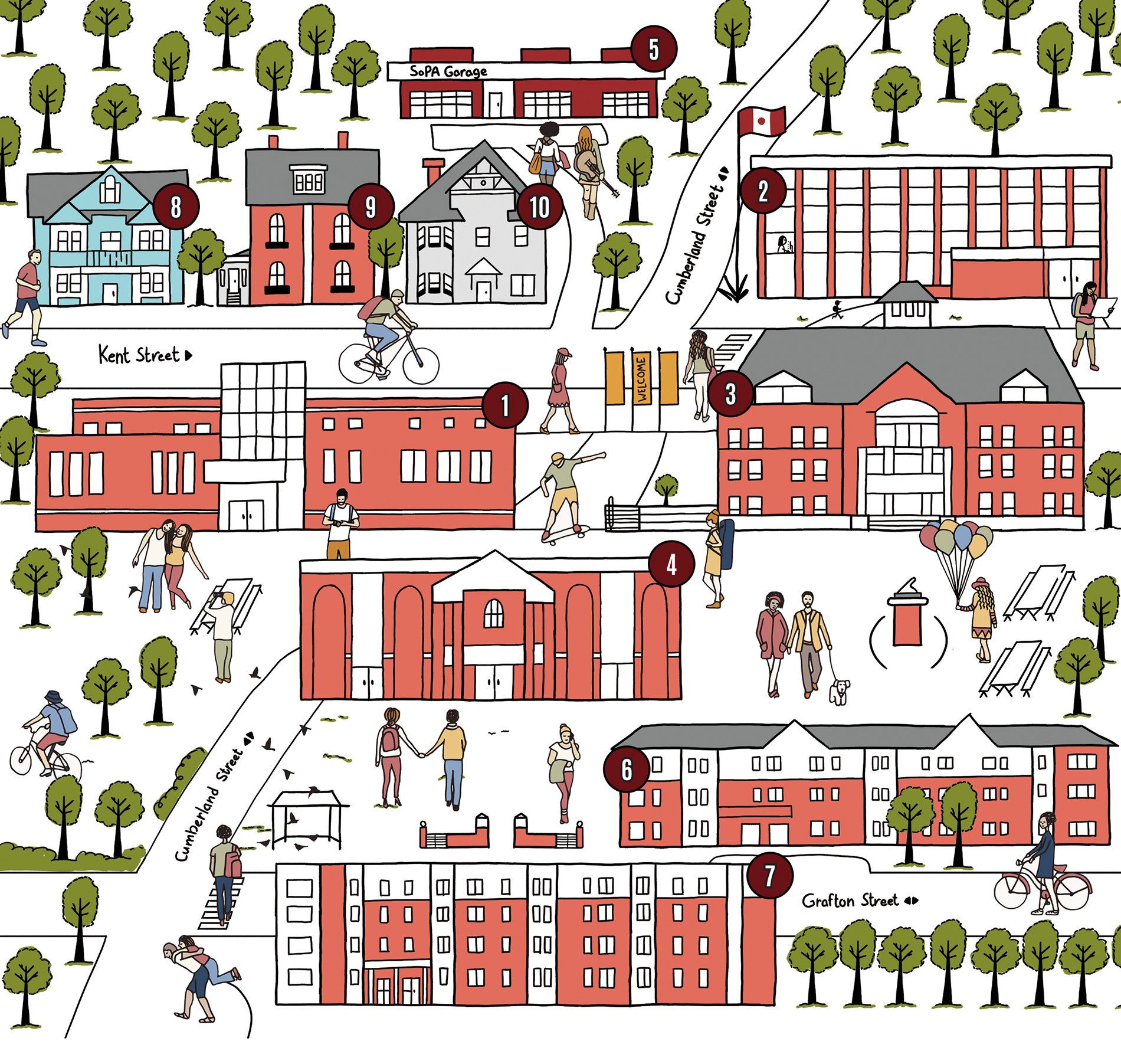 Holland College Illustrated Map
